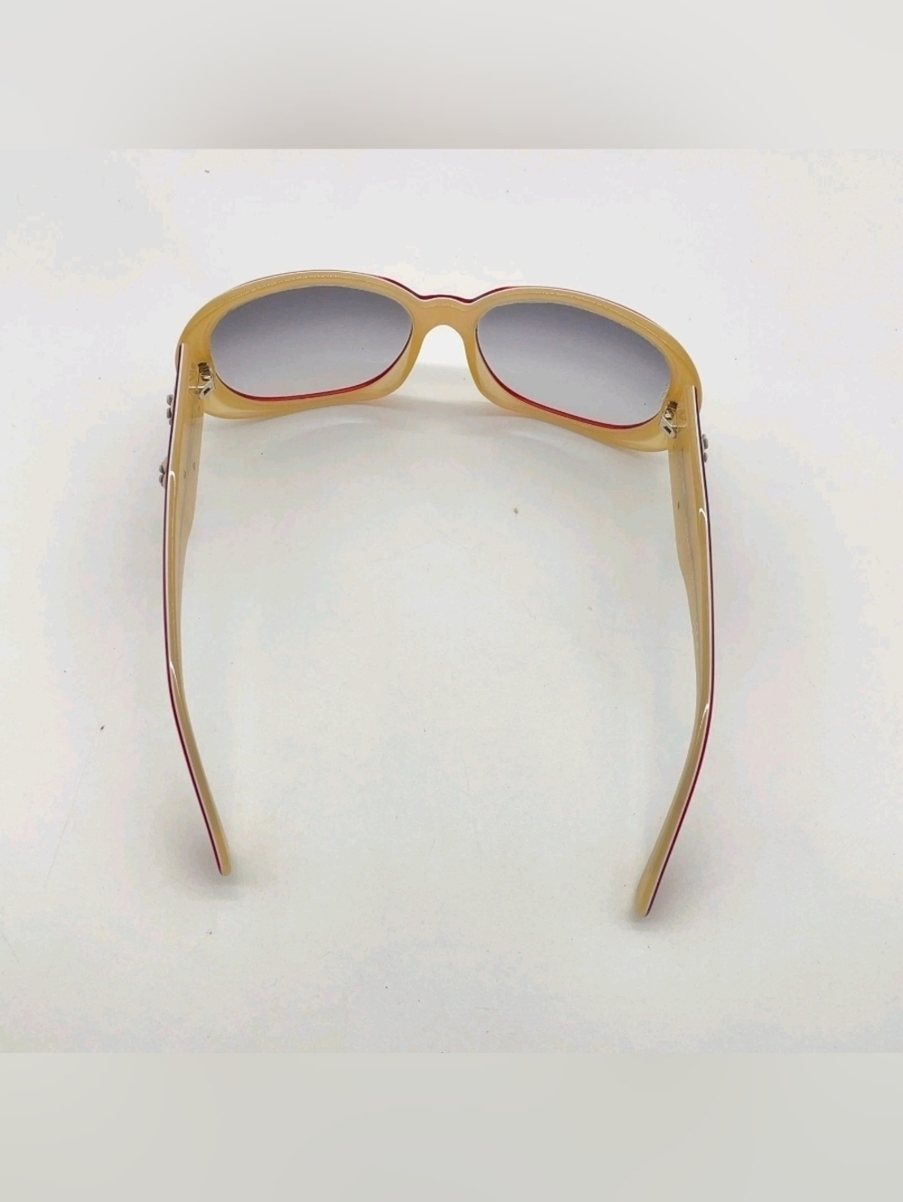 Authentic Chanel 5113 c.970/11 Camellia Red Beige Sunglasses W/Case - Picture 11 of 16